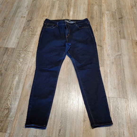 Old Navy Denim - Old Navy Rockstar Super Skinny Mid Rise Dark Wash Jean Womens Size 16